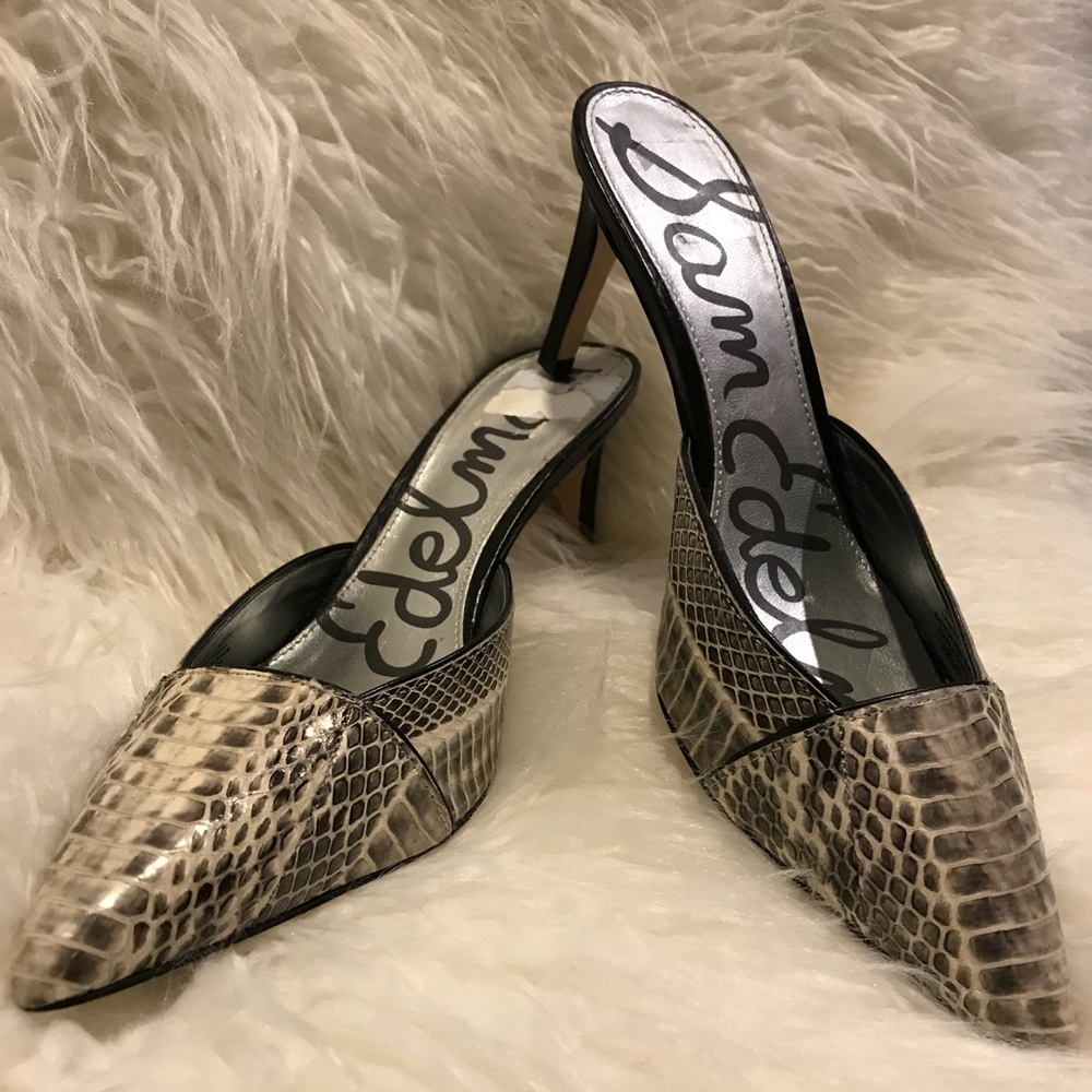 Sam Edelman Odelia Slide Pump - Modern Ivory snake